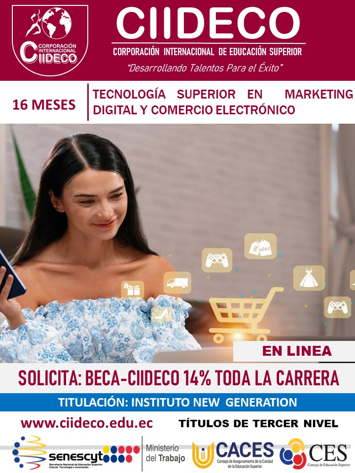 Tecnólogo en Marketing Digital y Comercio Electrónico